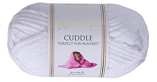 Utopia Crafts Cuddle Laine Chenille, Fil Chenille, Pelote de Laine à Tricoter Super Épaisse de...