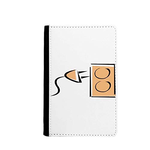 Étui pour passeport avec câble de chargement intégré en cuir PU