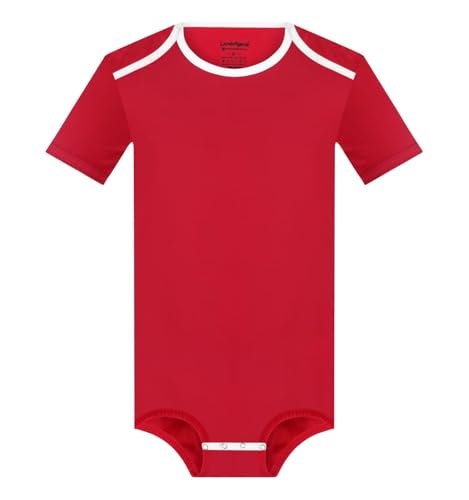 Adult Onesie for Men Short Sleeve Button Snap Crotch Romper Pajamas Cotton Bodysuit Jumpsuit