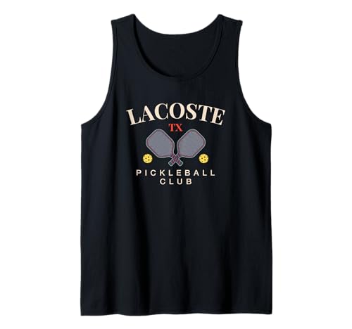 Lacoste, TX Pickleball Club Tee for Paddle Lovers Tank Top