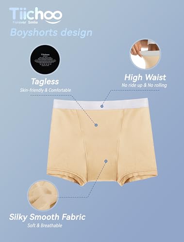 Image of TIICHOO Period Underwear for Women Heavy Flow High Waist Leakproof Panties Sleep Shorts for Menstrual Postpartum 1 Pack