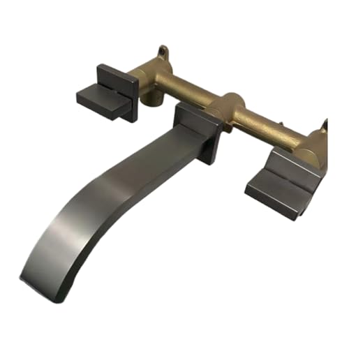 Rubinetto Bidet Bagno Rubinetto Per Lavabo Fuori Terra A Parete Da Incasso Completamente In Rame Rubinetto Per Acqua Calda E Fredda A Parete Per Lavabo A Scomparsa Nero Grigio