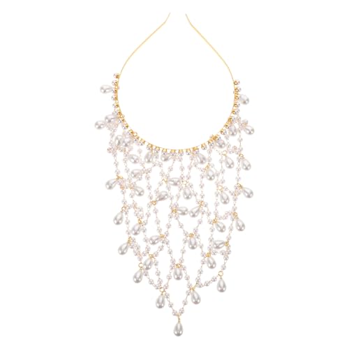 Coiffe style années folles ornée de fausses perles de qualité supérieure Hohopeti