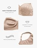 Deyllo Women's Minimizer Bra Wireless Plus Size Bra Full Coverage Comfort Everyday Bra Non Padded(Toffee Leopard,42H) - Image 5