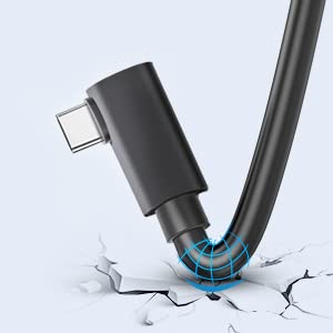 Quest Link Kabel, kompatibel mit Oculus/Meta 2/1 PC/Steam VR, Haaray USB 3.0 Hochgeschwindigkeits-Datenübertragung & Schnelllade-USB-C-Kabel für VR-Headset und Gaming-PC, Schwarz - Image 6