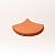 Moroccan Mosaic & Tile House Natural Terracotta Fish Scale, 6"X6"X3/4", Tile, Orange