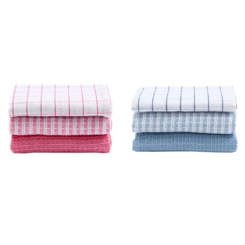 Toyvian Paños de Cocina Absorbentes 6 Piezas Toallas para Lavar Utensilios de Cocina Secado Rápido Suaves y Duraderos Ideales para Limpieza de Platos y Vajilla en Color Aleatorio