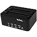 Price comparison product image StarTech.com Dual Bay Hard Drive Duplicator and Eraser, External Standalone HDD/SSD Cloner / Copier, USB 3.0 to SATA Docking Station, Hard Disk Copier / Sanitizer / Wiper Tool (SATDOCK2REU3)