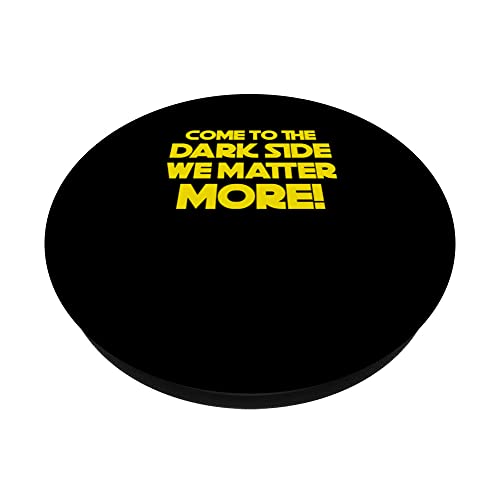 Dark Matter More - Funny Physics Astrophysicist PopSockets Swappable PopGrip, Black - Image 2