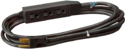 Master Electrician 04002ME 12-Feet Indoor Extension Cord, Black