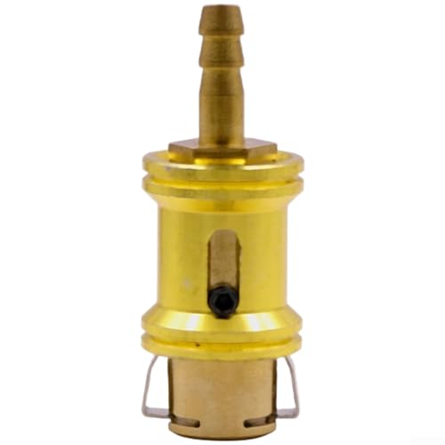 Adaptador de boquilla para inflador de neumáticos con ajuste de conexión rápida de latón autoblocante para alta presión para bombas de aire y conexiones seguras de válvulas de neumáticos (A)