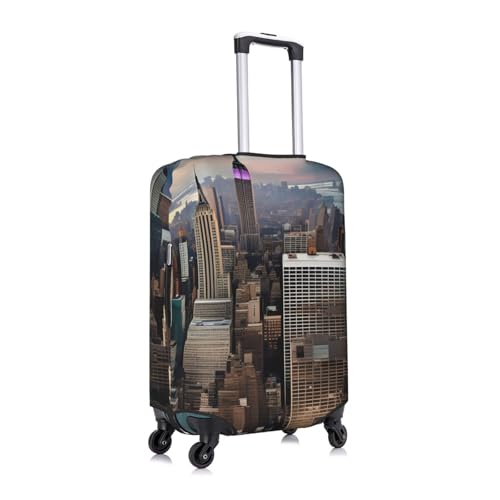 New York Fashion City Tsa Approved Luggage Cover For 18-32 Inch Suitcases Scratch-Resistant Stretch Luggage Cover3