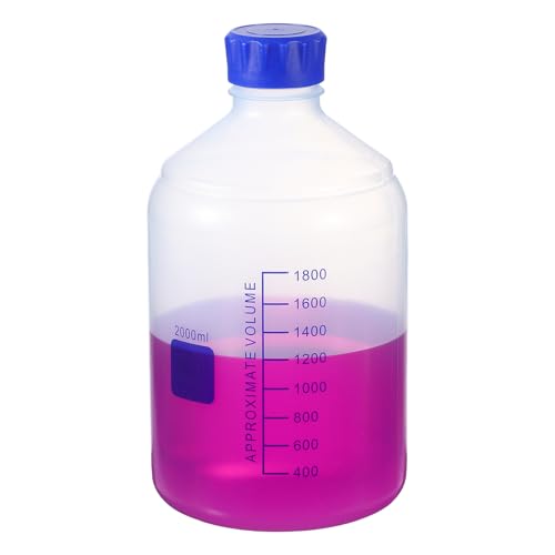 Flacons de stockage de milieu étanches 2000ml Patikil transparents en PP