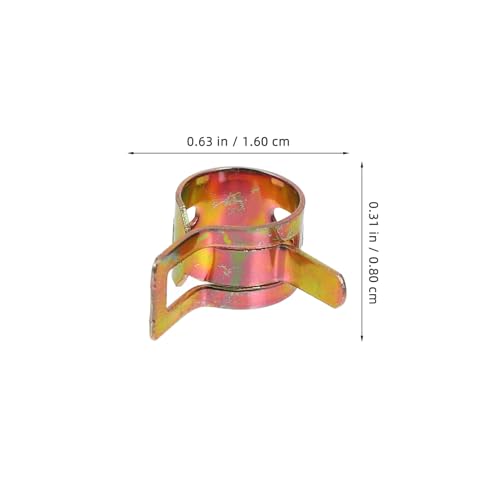 Abrazaderas de manguera de acero galvanizado de 6 a 10mm para tubo flexible 3