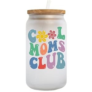 KLUBI New Mom Gifts for Women – Cool Moms Club Tumbler With Straw 16 Ounce After Birth Pregnancy Present New Mama Soon to be Mom to be Gift, First Time Mother Gifts for Pregnant Wife