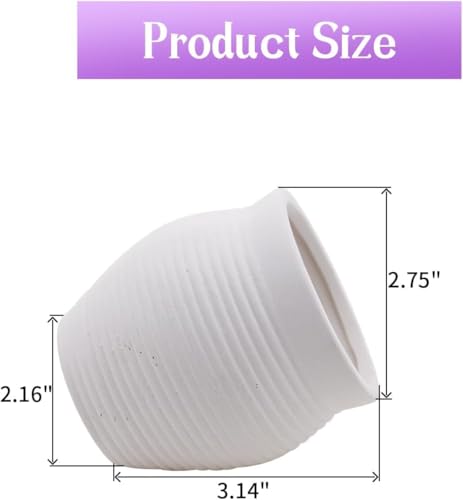 Image of RUIAN White Ceramic Shrimp Cave Aquarium Decoration, Betta Fish Hideout Shelter House for Shrimp, Fry, Crayfish and Small Fish, Breeding Spawning Ornament for Freshwater Saltwater Tank, Small