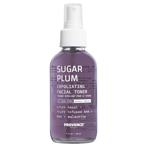 Provence Beauty Sugar Plum Exfoliating Facial Toner – Exfoliating Skin Care Toner for Face – Ideal Face Toner – Clarifies Pores, Visibly Smooths Texture Cover
