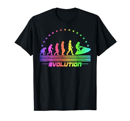 Regali di evoluzione retrò per il tuo hobby evoluzione del jet ski retrò per i tuoi uomini, marito, nonno o zio. Ottimo regalo per hobby per partner, amici e papà per la festa del papà o Natale. Divertente regalo per la festa del papà per gli appassionati di sport acquatici e moto d'acqua.