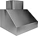 Trade-Wind S727223CD Trade-Wind S727223CD 800-2300 CFM 72 Inch Wide Outdoor Approved Wall Mounted Range Hood with Vertical and Horizontal Duct Discharge