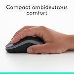 Logitech MK270 Wireless Keyboard and Mouse Combo for Windows, 2.4 GHz, 8 Multimedia Keys, PC, Laptop, Wireless Keyboard Compact Mouse Combo - Black - Image 3