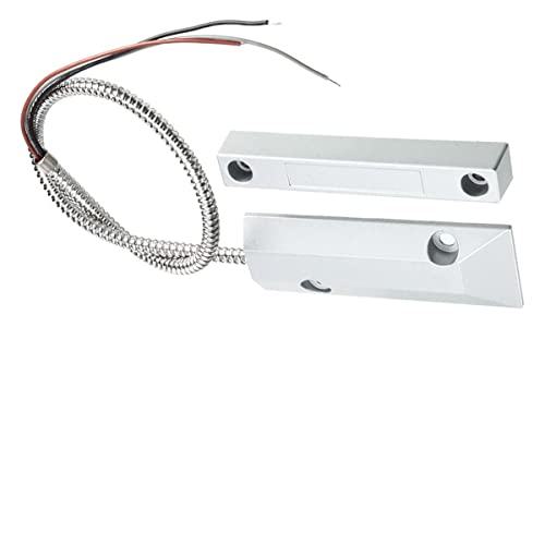 Garage Door Reed Switch Oc-55 Nc/No Surface Mount Wired Door And Window Alarm, Ferromagnetic Door Switch, Contact Sensor For Home Security And Burglar Alarm Reed Switch Silver Grey, Set Of 1 #TOP2