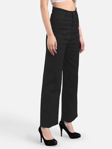 Image of KOTTY Women's Classic Fit Straight Jeans - Mid Waist with Clean Lines