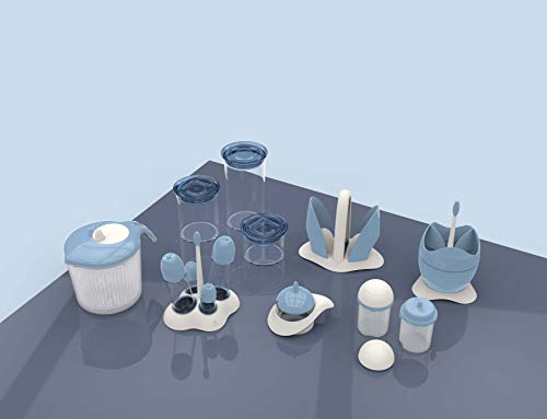 Biesse Casa Salade Spinner, Polypropyleen, Blauw, 18 x 24,8 x 20,5 cm - Image 4