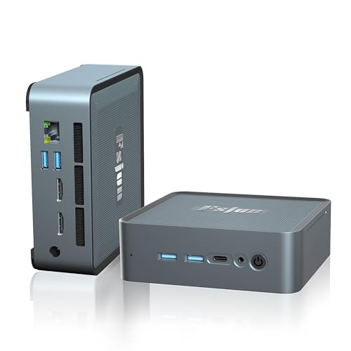 Fsjun ミニpc win11&2019 office AMD Ryzen 7 5800U (8C/16T 周波数4.40GHz) DDR4 32GB/Pcie 512GB SSD Mini PC 2*SO-DIMM, 有線LAN, WIFI5, USB*4, HDMI *2(4K@60Hz), 全功能Type-C, 3画面出力,ゲーミング ミニパソコン