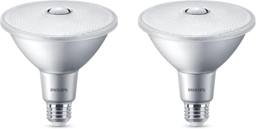PHILIPS LED 120W PAR38 2-Pack Motion Sensing Soft White (2700K) 1200 Lumen (13W = 120W) Frosted Flicker-Free Light Bulbs - image 2