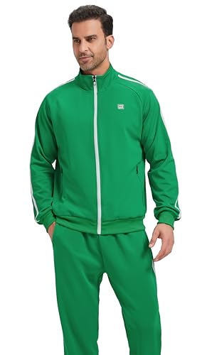 Men's Tracksuits Athletic Sportswear Casual Full Zip Sweatsuit for Men 2 Piece Outfits3