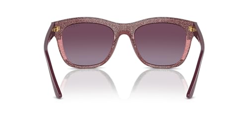 Vogue Eyewear VO5557S Sunglasses, Purple/Transparent Purple Glitter/Violet Gradient, 54 mm4