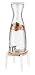 Produktbild APS 10420 frische weiße Glas-Getränkezufuhr mit Edelstahl-Tab und Weißem Holzsockel, 23 x 23 x 56,5 cm, 4,5 ltr