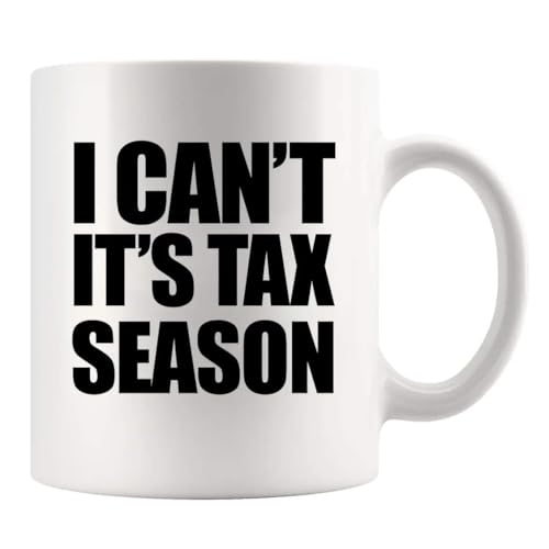 Panvola I Can't It's Tax Season Accounting Mug 11oz White