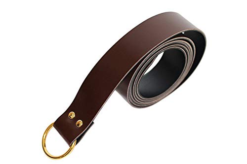 FairyCos Mittelalterlicher Ringgürtel LARP Reenactment Wikinger Kampfritter Gürtel/Tasche, braun, Einheitsgröße Cover