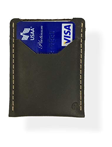 Modern Carry Leather Card Holder (Brown Card Sleeve with 2 Card Slots)