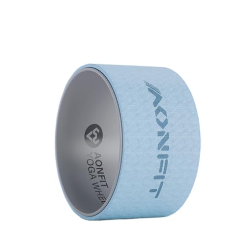 TIKHJ ヨガホイール ヨガリング ピラティスリング ヨガ ホイール ストレッチ用リング 背中ストレッチ ヨガ器具 ダイエット器具 (25*19CM,ブルー)