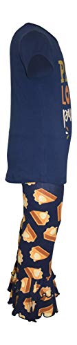 Image of Unique Baby 2 Piece Girls Double Ruffle Leggings and Short Sleeve Shirt Clothes Set Kid and Toddler Girl Outfit