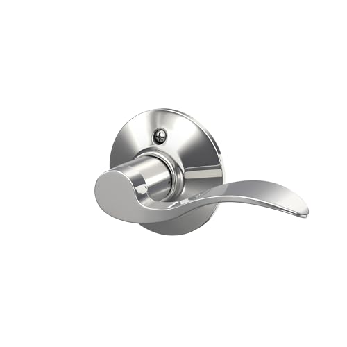 Image of SCHLAGE F170ACC625RH F170 ACC 625 RH Accent Right Hand Dummy Lever, Standard, Bright Chrome