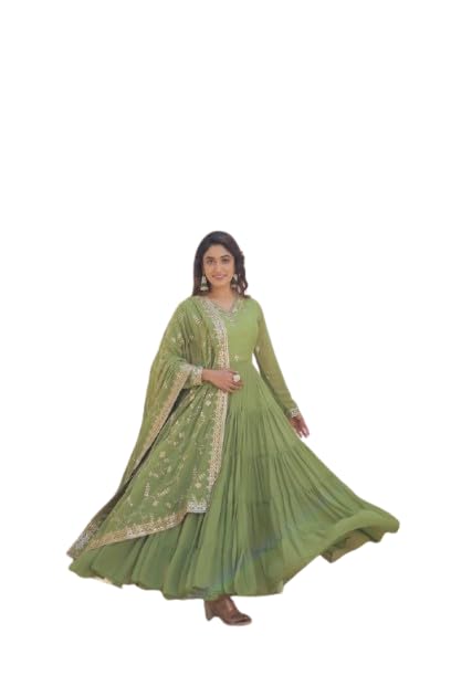 Gayatri Fashion Women Anarkali Gown with Duppata Set, Weddding Special Anarkali Gown with duppata Set,-picture-49
