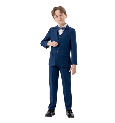 [ANGELCITY] �j�̎q �t�H�[�}���X�[�c 4�_�Z�b�g �W���P�b�g �x�X�g �Y�{�� ���l�N�^�C�t�� �q���� �Z�b�g�A�b�v ���������� �L�b�Y �W���j�A ���w�� ���Ǝ� ������ ���\�� ���܎O 90-170CM (JP, �g��, 110, �l�C�r�[)