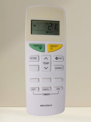 Image of AMAZOR All Ac Remote Control Compatible For Daikin Air Conditioner Remote (Arc47A13),White