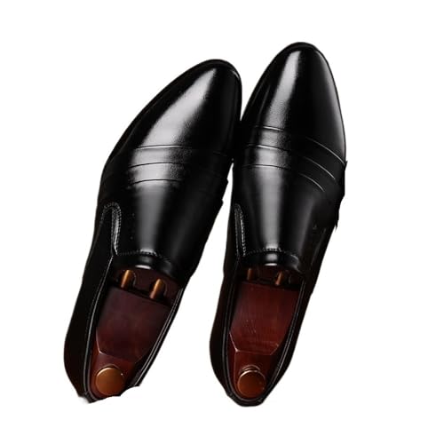 Men's Leather Shoes Large Size Casual Business Shoes Oxfords(8)3