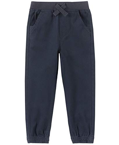 Nautica Boys School Uniform Jogger Pants, Elastic Waistband with Drawstring Closure, Stretch Twill Fabric