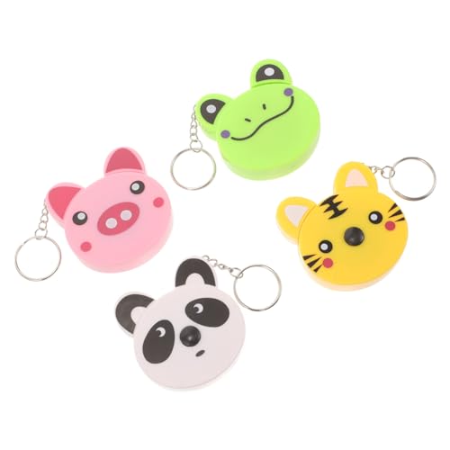Cinta métrica de animales DOITOOL para evitar pérdidas de herramientas escolares con llavero ABS 7