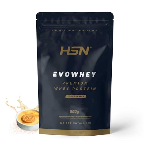 HSN Evowhey Protein | Natillas 500g = 17 Tomas por Envase Concentrado de Proteína de Suero | 100% Whey Protein Concentrate (WPC) | No-GMO, Vegetariano, Sin Gluten ni Soja