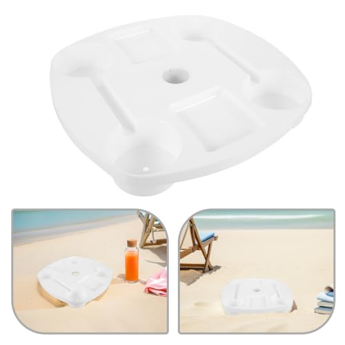 Plateau pour parasol de plage pour éviter le sable dans les snacks - 4