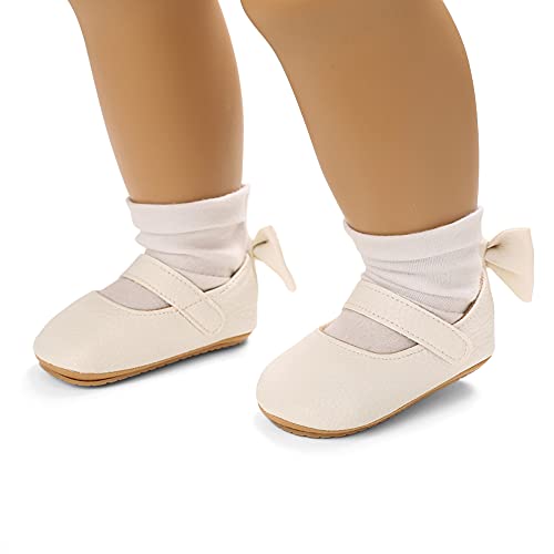 Image of MK MATT KEELY Baby Girl Shiny Mary Jane Lovely Baby Sandals Soft Sole Toddler Shoes First Walkers Crib Shoes