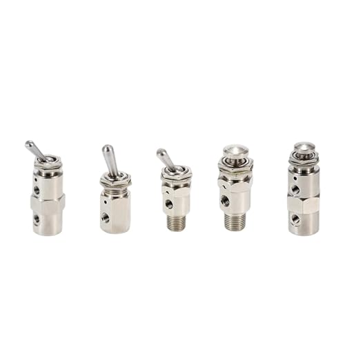 Válvula de botón manual TAC-2P con interruptor neumático mecánico de aire 5