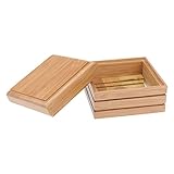 Zerodeko Seifenbehälter Aus Natürlichem Bambus Seifenschale Mit Ablagefach Seifenständer Für...