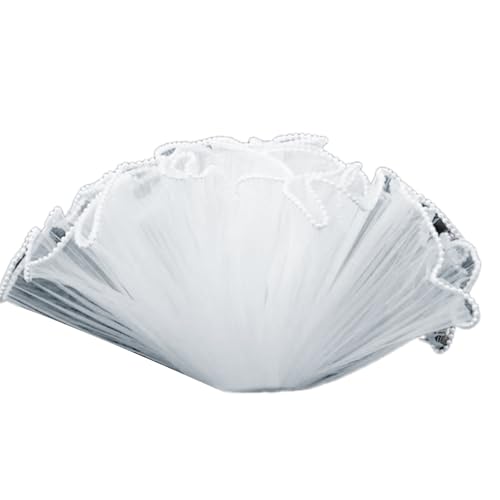 uikios エレガントなWフラワーラップネット 防水ブーケ ラッピングペーパー パールエッジ付き ブーケやギフト用